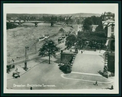 12x Foto im Bildmäppchen - Dresden - Altstadt Elbe Frauenkirche Zwinger Panorama