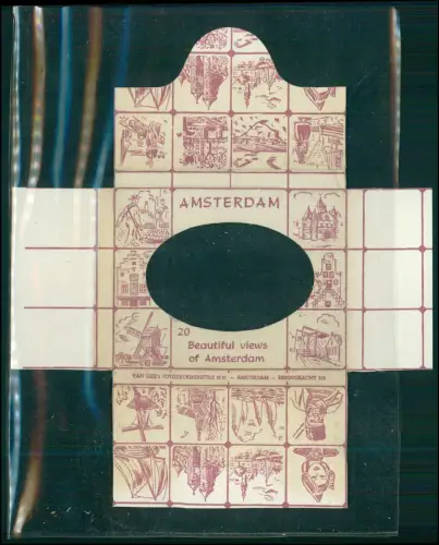 20x Foto im Bildmäppchen - Amsterdam - Grachten Altstadt Boote Brücken Kanäle...