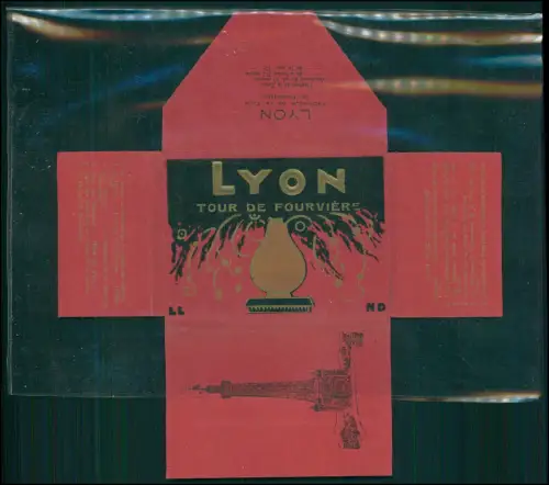 12x Foto im Bildmäppchen- Lyon Altstadt Rhône Saône Basilika Brücke Stadtansicht