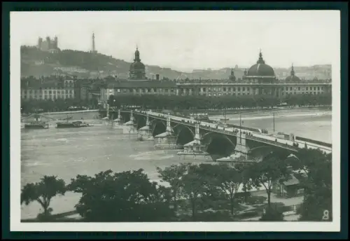 12x Foto im Bildmäppchen- Lyon Altstadt Rhône Saône Basilika Brücke Stadtansicht