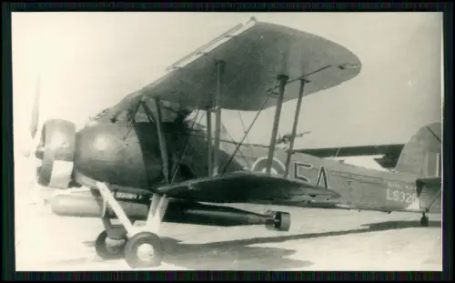 Foto Flugzeug Doppeldecker - Fairey Swordfish Royal Navy Torpedobomber Ken.LS326