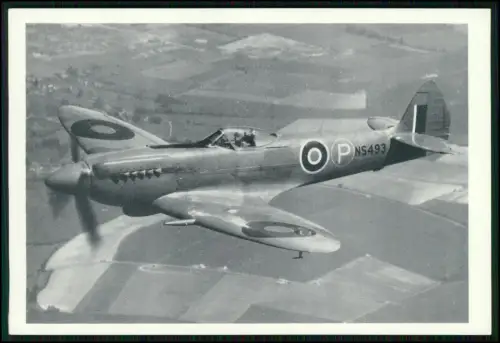Foto Flugzeug Supermarine Seafire Mk F.15 der Royal Navy Fleet Air Arm K.- NS493