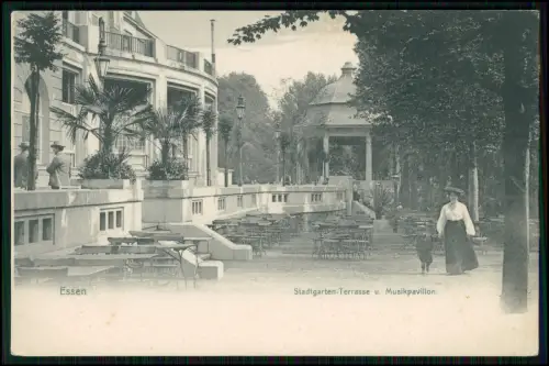 AK - Essen Stadtgarten Terrasse Musikpavillon 1898 - Cramers Kunstanst. Dortmund
