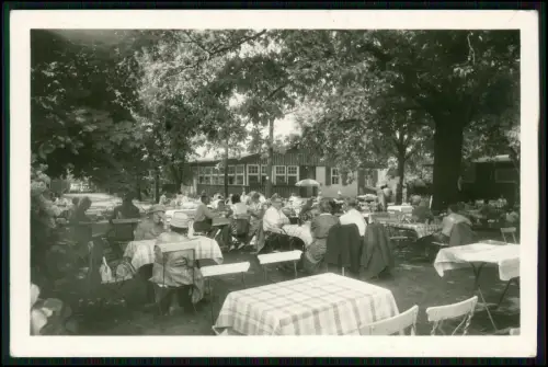 Echt Foto AK Restaurant und Café Viereichen - Berlin-Wannsee Berliner Biergarten