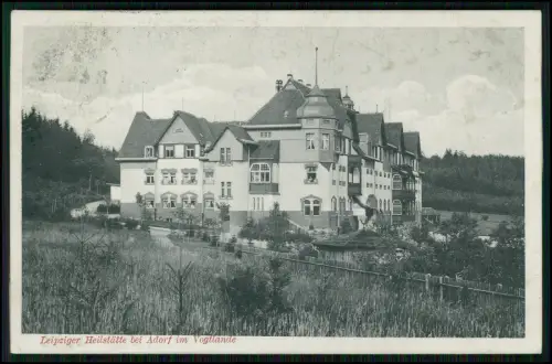 AK - Leipziger Heilstätte Adorf Vogtland - Sanatorium Klinik Gebäude - 1910 gel.