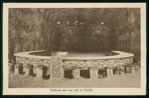 AK Festsaal a. 406 m Sohle - Salzwerk Staßfurt - Berlepsch-Maybach Schachtanlage