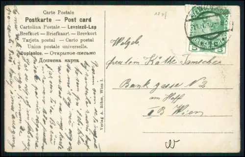 AK 6x Wien historische Ansichtskarten 1910-20 gelaufen Stadtansichten Österreich