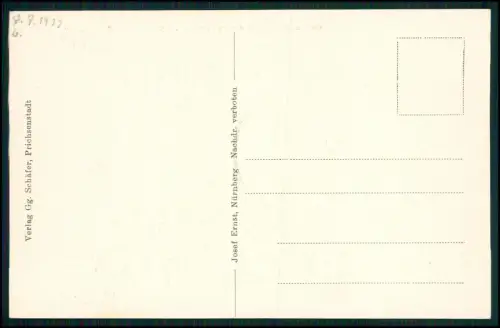 AK - Blick Hauptstraße und äußere Stadttor - von Prichsenstadt Unterfranken 1922