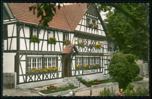 AK Sasbachwalden Gasthof Zum Engel - Fachwerkhaus H. Decker Schwarzwald Achern