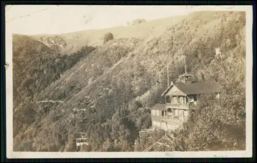 Foto AK German Touristing House in den Bergen San Francisco Kalifornien 1925 gel