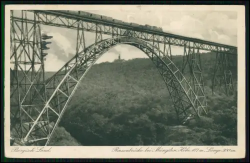 5x AK - Kaiser Wilhelm-Brücke bei Müngsten - Stahlbogenbrücke Solingen Remscheid