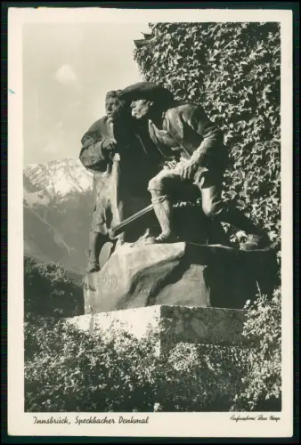 AK Österreich Innsbruck Speckbacher Denkmal Tirol Andreas Hofer - 1942 gelaufen