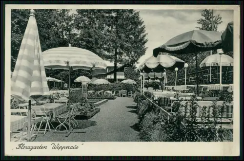AK Solingen Floragarten Wipperaue - Gartenlokal Ausflugslokal - 1941 gelaufen
