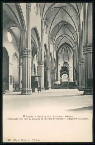 4x AK - Bologna Emilia Romagna - Chiesa di S. Francesco und andere 1910-20er J.