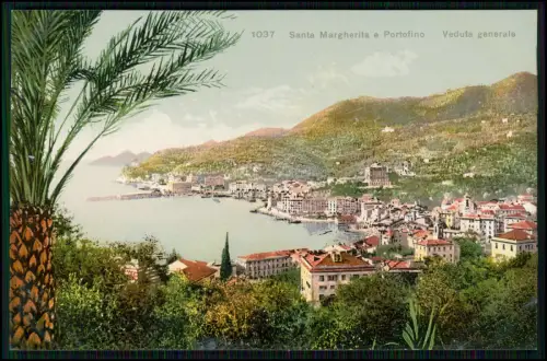 8x AK - Portofino Camogli Rapallo - Italien Riviera Ligurien - Meerblicke 1935