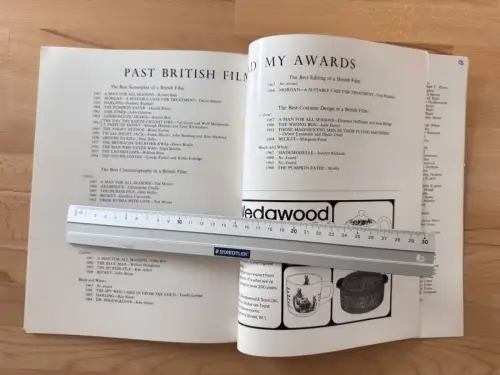 SFTA Awards 1972 Programmheft - BAFTA - Royal Albert Hall London - 1973 Film TV