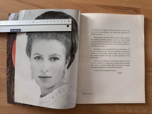 SFTA Awards 1972 Programmheft - BAFTA - Royal Albert Hall London - 1973 Film TV