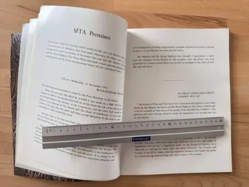 SFTA Awards 1972 Programmheft - BAFTA - Royal Albert Hall London - 1973 Film TV