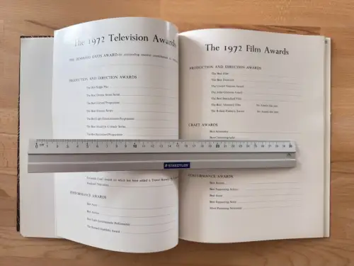 SFTA Awards 1972 Programmheft - BAFTA - Royal Albert Hall London - 1973 Film TV