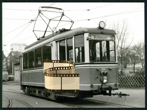 9x Foto - 10x15cm - Dortmund Straßenbahn Triebwagen 1950–1970 - DSW Nahverkehr