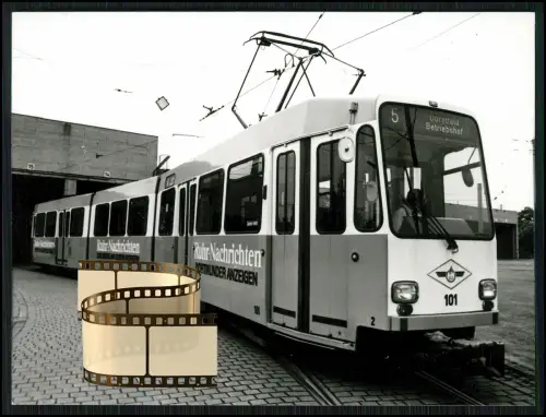 9x Foto - 10x15cm - Dortmund Straßenbahn Triebwagen 1950–1970 - DSW Nahverkehr