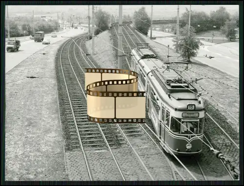 9x Foto - 10x15cm - Dortmund Straßenbahn Triebwagen 1950–1970 - DSW Nahverkehr