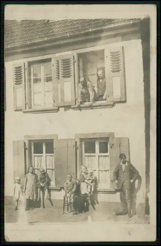 3x Foto AK - Wiebelskirchen Neunkirchen Saar - Haus Kinder Eltern Dorfleben 1920