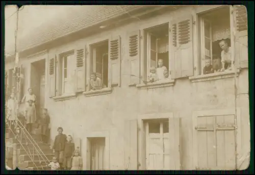 3x Foto AK - Wiebelskirchen Neunkirchen Saar - Haus Kinder Eltern Dorfleben 1920