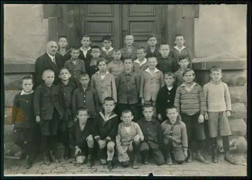 Urkunde u. Foto Schule 1931 Wiebelskirchen Neunkirchen Konfirmation E. Cullmann