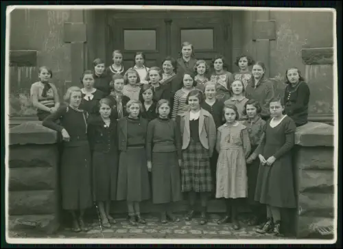 Zeugnis u. Foto Schule 1940 - Wiebelskirchen Neunkirchen - Erna Jöckel Cullmann