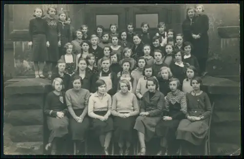 Zeugnis u. Foto Schule 1935 - Wiebelskirchen Neunkirchen - Erna Jöckel Cullmann