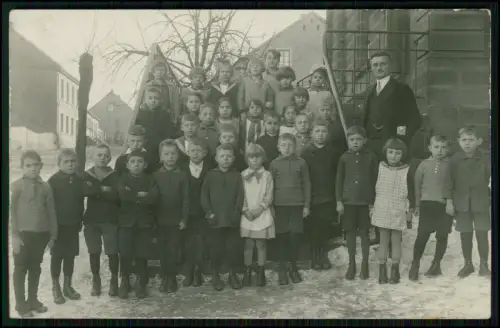 2x Foto Schule 1929 Wiebelskirchen Neunkirchen Erna Jöckel Cullmann Lehrer Jungs