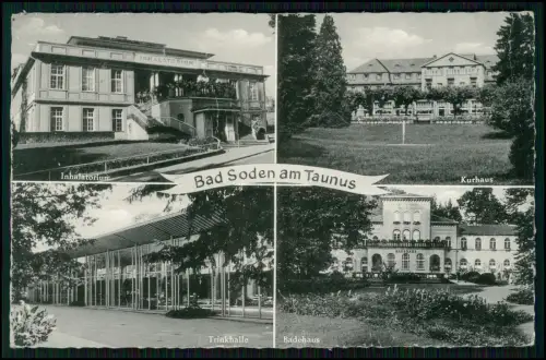 3x Foto AK - Bad Soden Taunus Luftbild u.a. - n. Wiebelskirchen Neunkirchen gel.