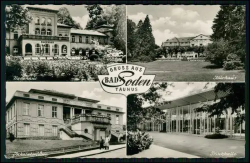 3x Foto AK - Bad Soden Taunus Luftbild u.a. - n. Wiebelskirchen Neunkirchen gel.