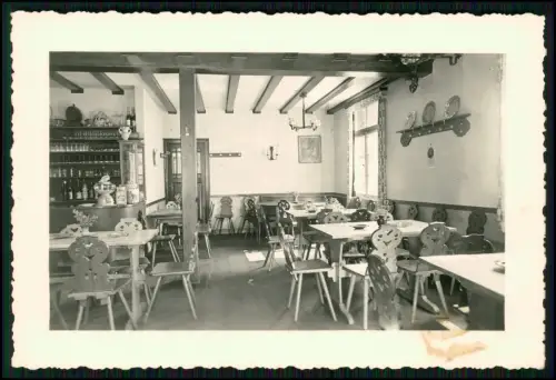 Foto AK - Koblenz Ehrenbreitstein Weingut Wagner -  Weinhaus Innenansicht 1939