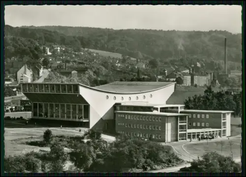 2x Foto AK - Schwimmoper Wuppertal 1950er - Pläne Architekt  Friedrich Hetzelt