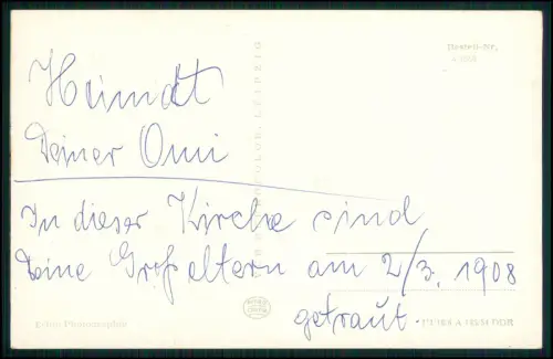 Foto AK - Marienberg in Sachsen - Kirche St. Marien Erzgebirge Straßenansicht