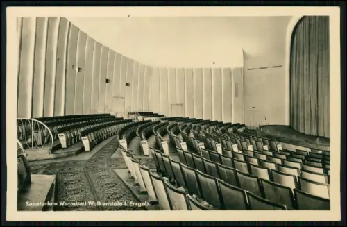 2x Foto AK - Warmbad Wolkenstein Erzgebirge - Sanatorium innen und Außenansicht