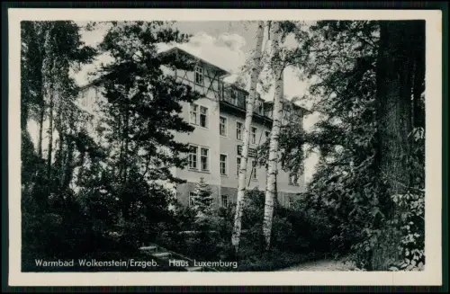 AK - Warmbad Wolkenstein im Erzgebirge DDR - Haus Luxemburg Sanatorium Wohnung