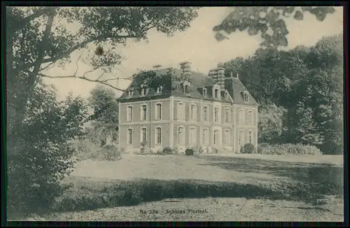 AK Schloss Florival Belgien Château Herrenhaus Parklandschaft 1918 Feldpost gel.