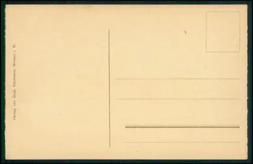 AK - Minden i. W. Artillerie-Kaserne am Simeonsplatz - kaiserliche Reichsflagge