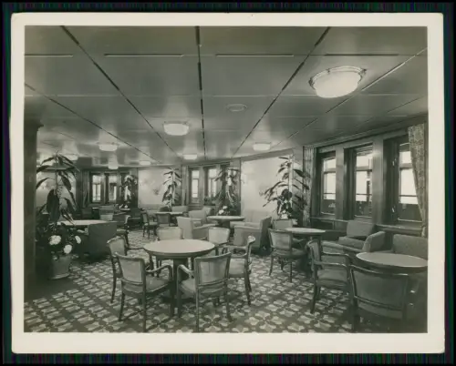 5x Foto - Robert Ley Schiff KdF Kreuzfahrtschiff - Innenansichten - 1930er Jahre