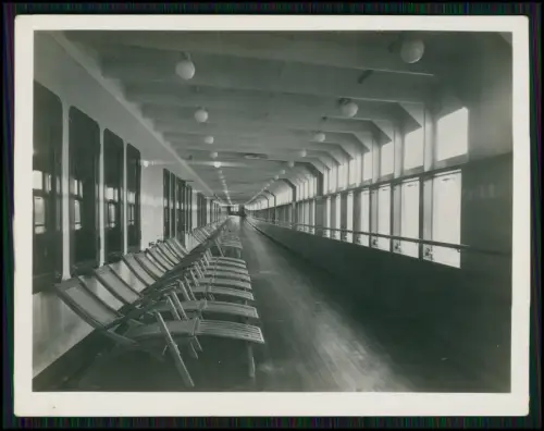 5x Foto - Robert Ley Schiff KdF Kreuzfahrtschiff - Innenansichten - 1930er Jahre