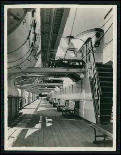5x Foto - Robert Ley Schiff KdF Kreuzfahrtschiff - Innenansichten - 1930er Jahre