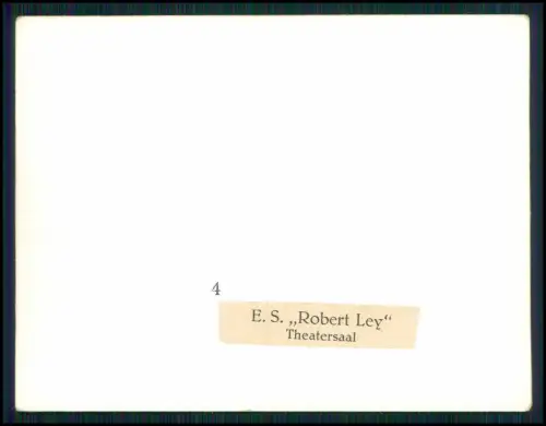 5x Foto - Robert Ley Schiff KdF Kreuzfahrtschiff - Innenansichten - 1930er Jahre