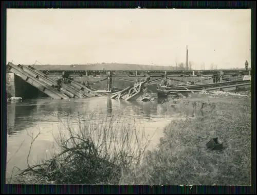 8x Foto - 1. WK Kriegszerstörung -  Ardennen Grandpré Gefecht Region Grand Est