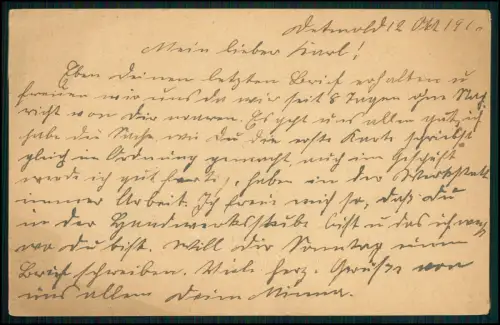 4x AK 1.WK - Feldpostkarte 1916und andere -  von Detmold Lippe nach Detmold u.a.