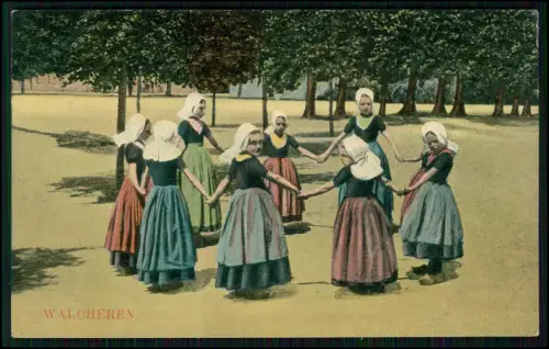 4x AK - Walcheren Tracht Kinder Mädchen Frau - Zeeland Niederlande Holland 1910
