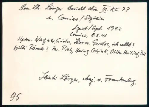 Foto - Gen. Lt. Bruno Loerzer - bei Geschwader III./KG 77 - Comiso Sizilien 1942