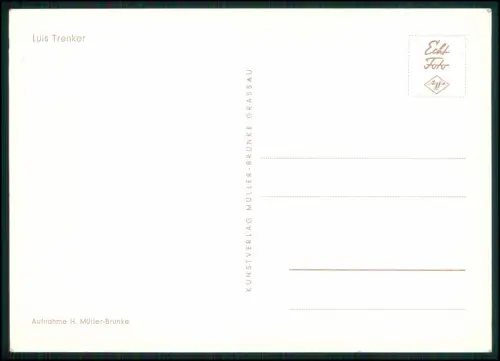 Luis Trenker - Original-Fotografie AK mit eigenhändiger Signatur Schauspieler